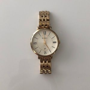 Gold Fossil Watch